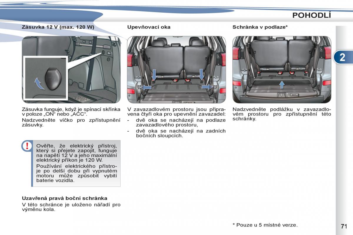 Peugeot 4007 navod k obsludze / page 73