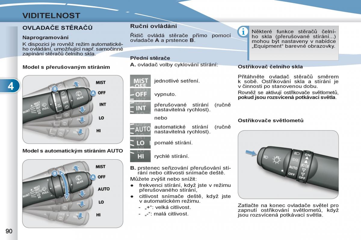 Peugeot 4007 navod k obsludze / page 92