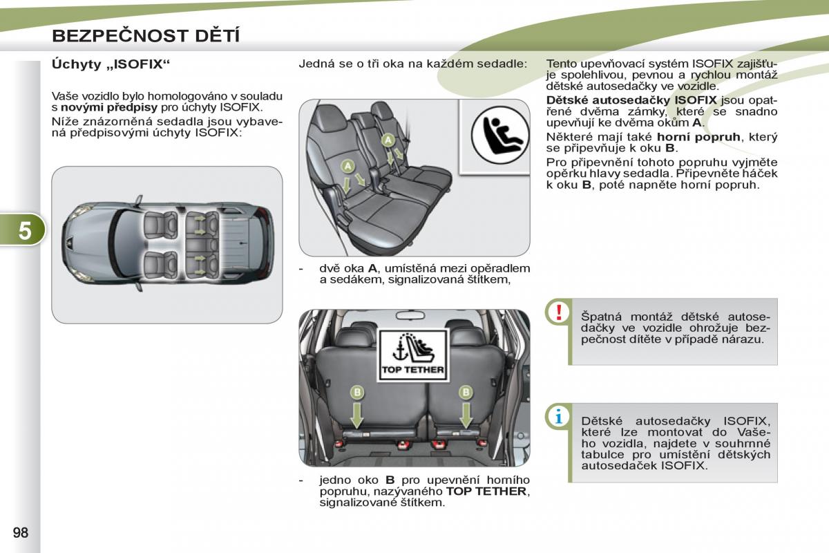 Peugeot 4007 navod k obsludze / page 100