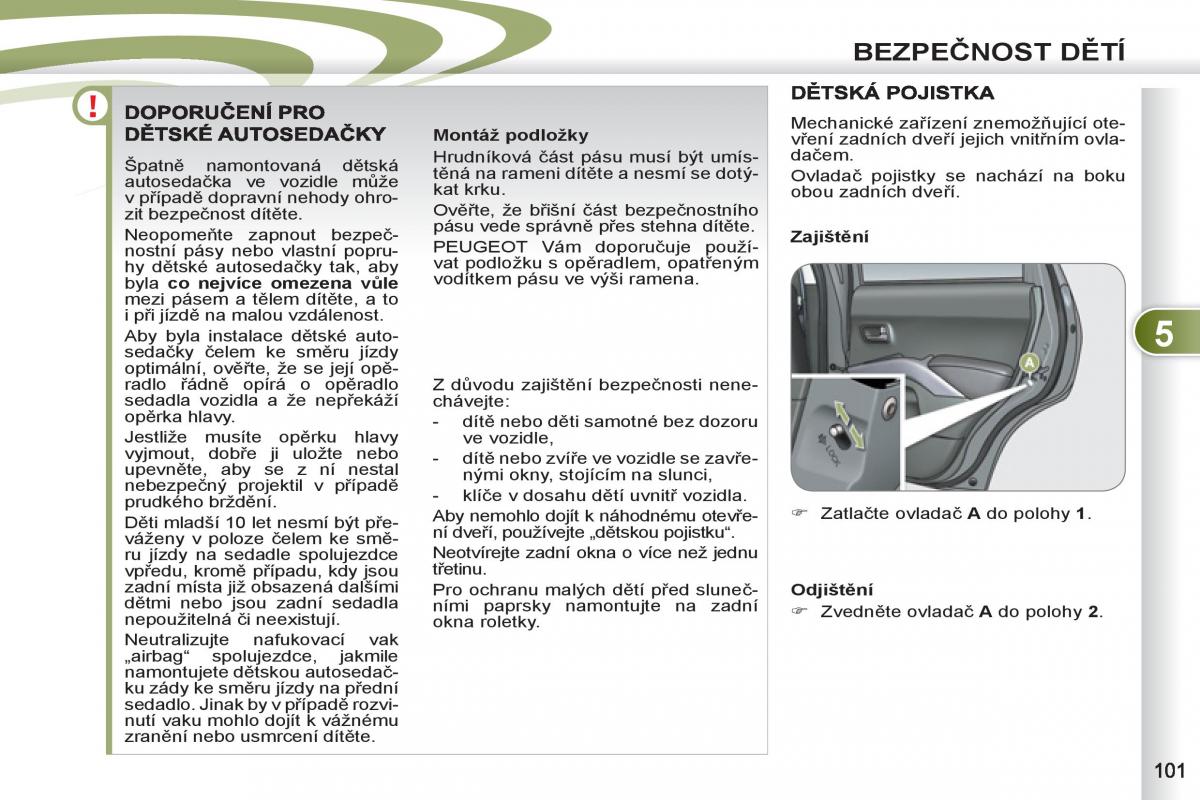 Peugeot 4007 navod k obsludze / page 103