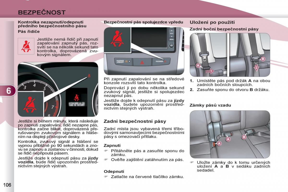 Peugeot 4007 navod k obsludze / page 108