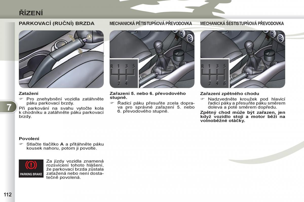 Peugeot 4007 navod k obsludze / page 114