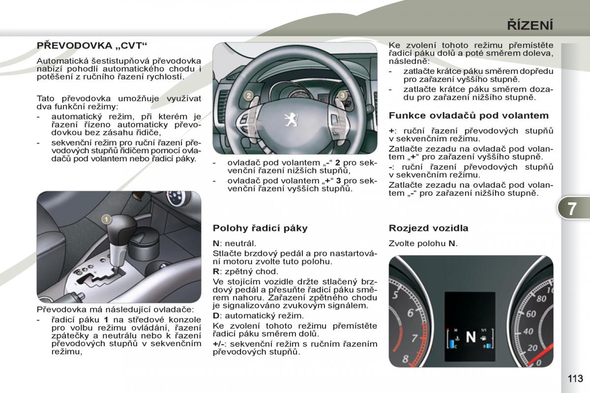 Peugeot 4007 navod k obsludze / page 115