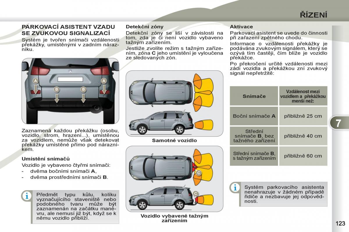 Peugeot 4007 navod k obsludze / page 125