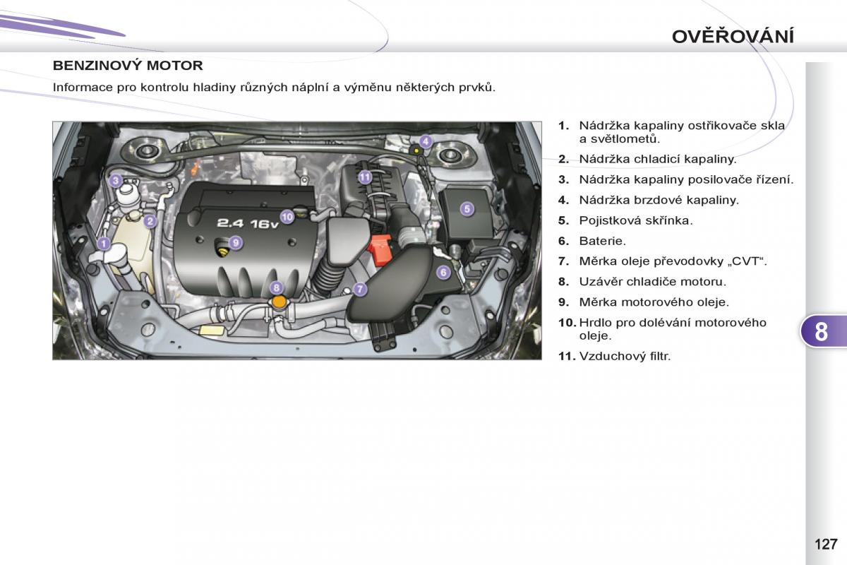 Peugeot 4007 navod k obsludze / page 129