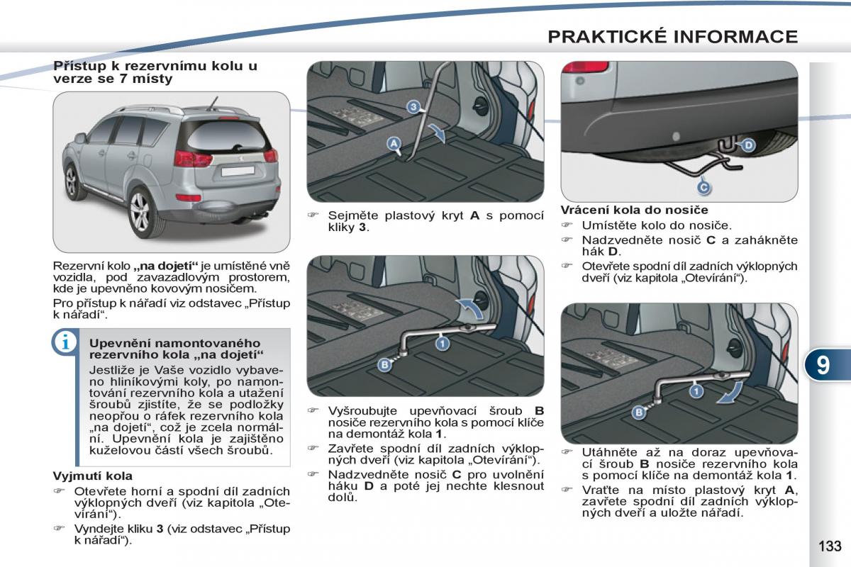 Peugeot 4007 navod k obsludze / page 135