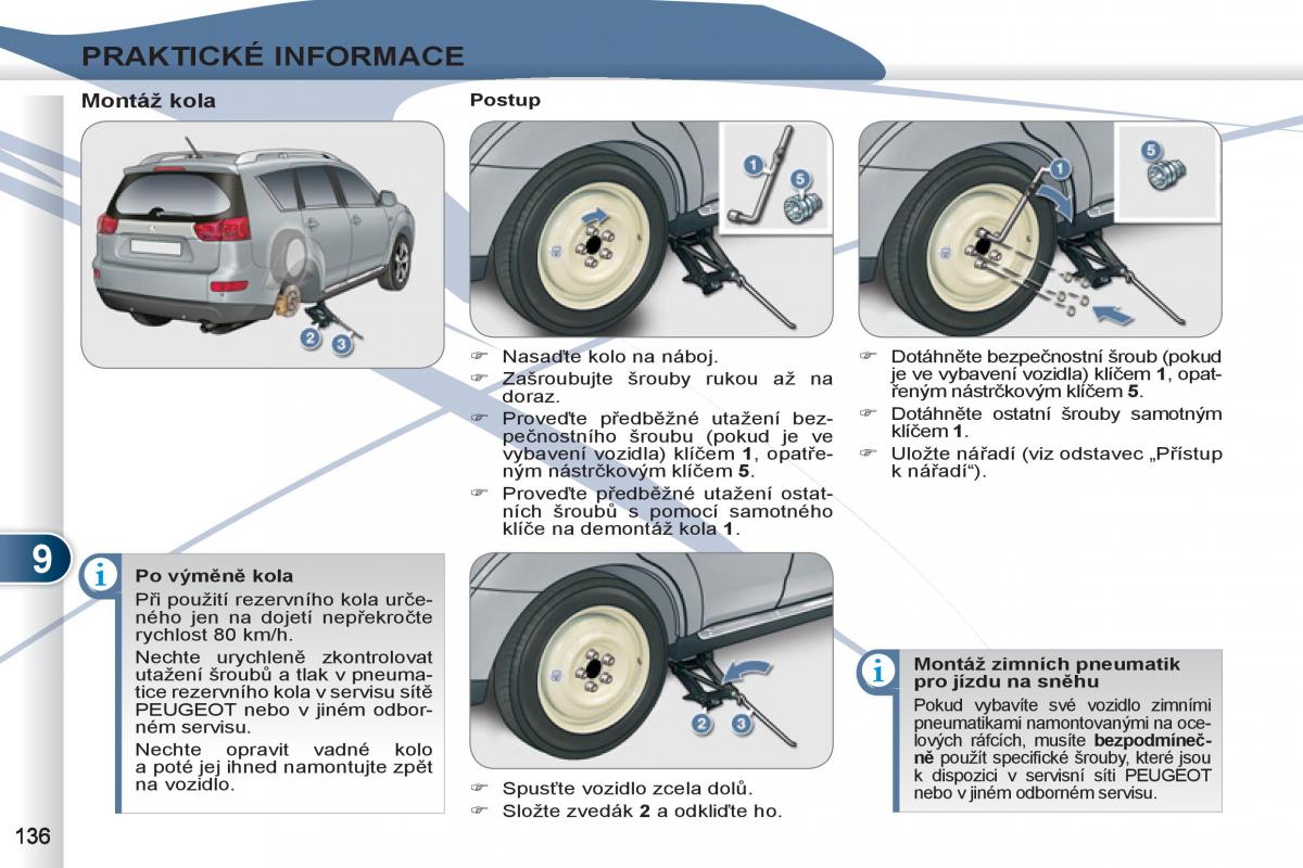 Peugeot 4007 navod k obsludze / page 138