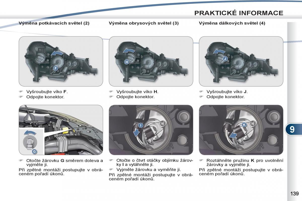 Peugeot 4007 navod k obsludze / page 141