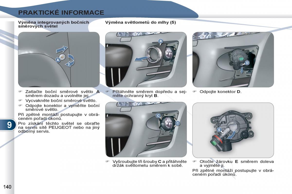 Peugeot 4007 navod k obsludze / page 142