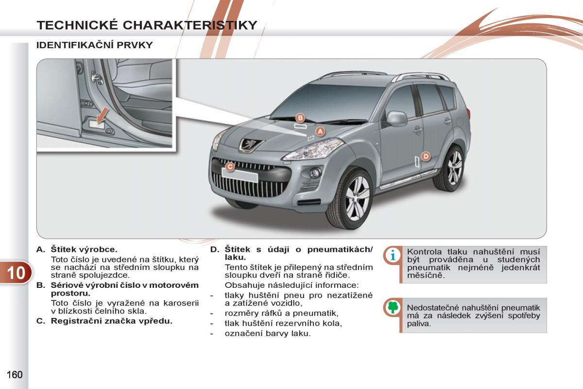 Peugeot 4007 navod k obsludze / page 162