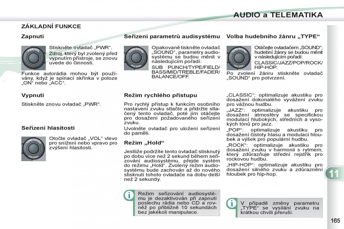 Peugeot 4007 navod k obsludze / page 167