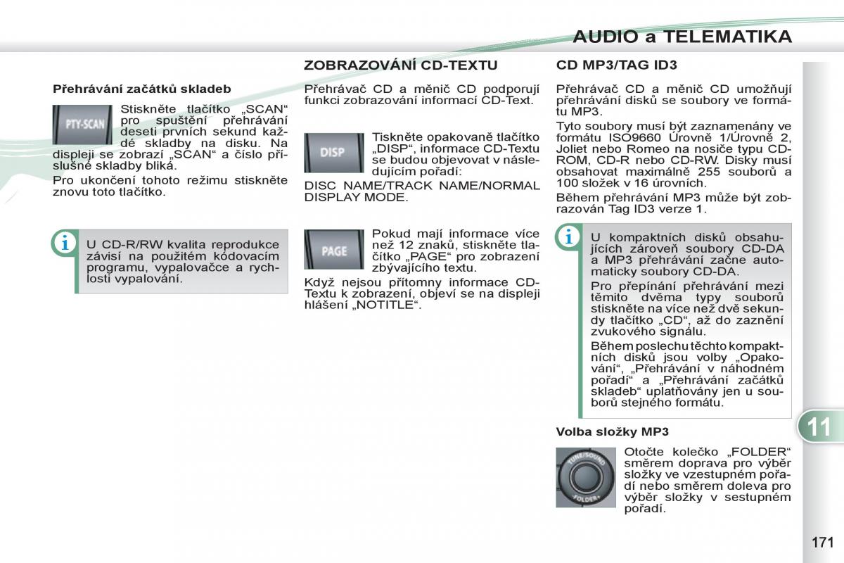 Peugeot 4007 navod k obsludze / page 173