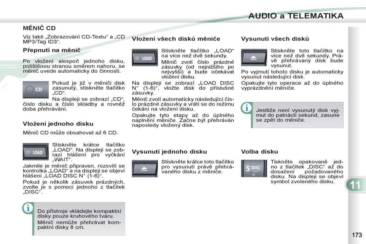 Peugeot 4007 navod k obsludze / page 175