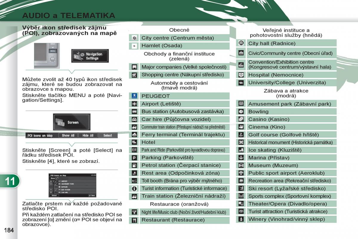 Peugeot 4007 navod k obsludze / page 186