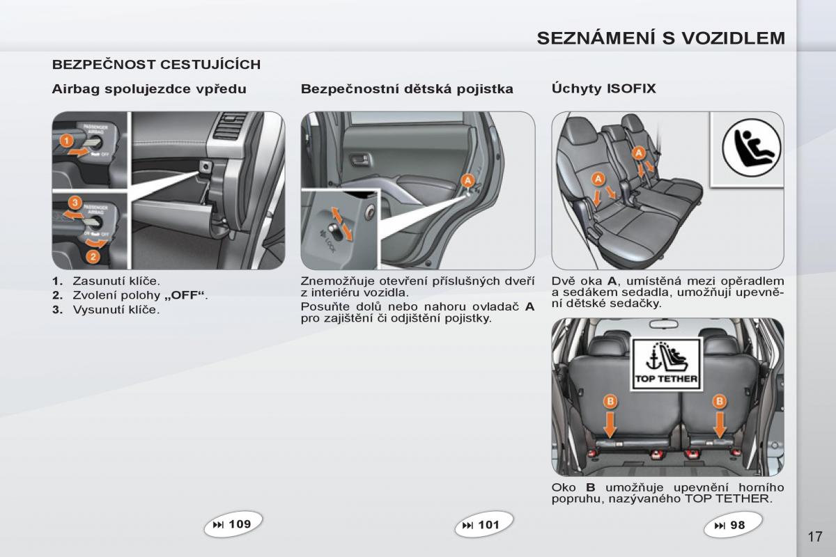 Peugeot 4007 navod k obsludze / page 19