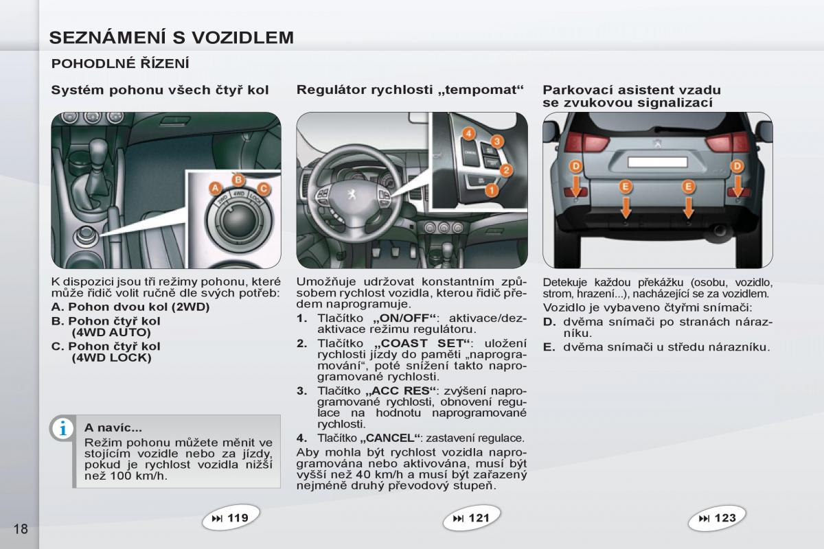 Peugeot 4007 navod k obsludze / page 20