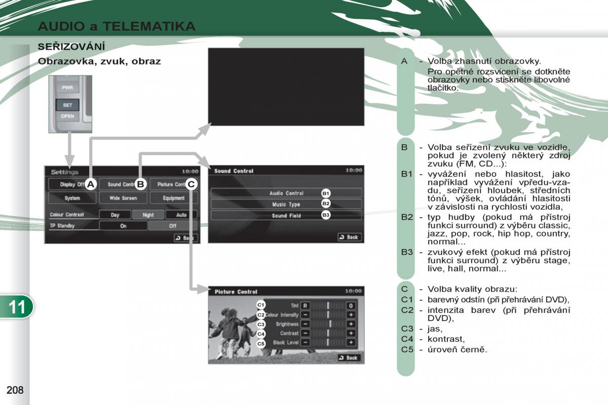 Peugeot 4007 navod k obsludze / page 210