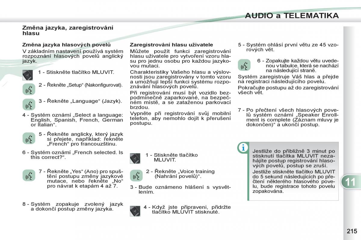 Peugeot 4007 navod k obsludze / page 217