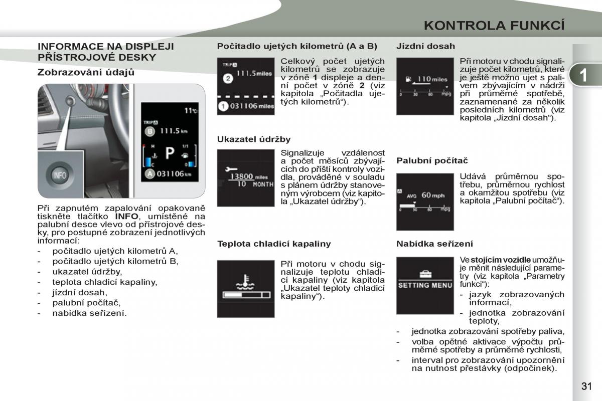 Peugeot 4007 navod k obsludze / page 33