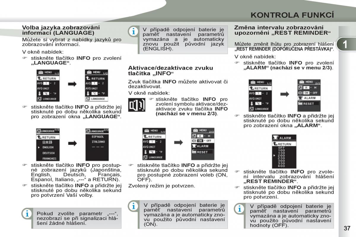 Peugeot 4007 navod k obsludze / page 39