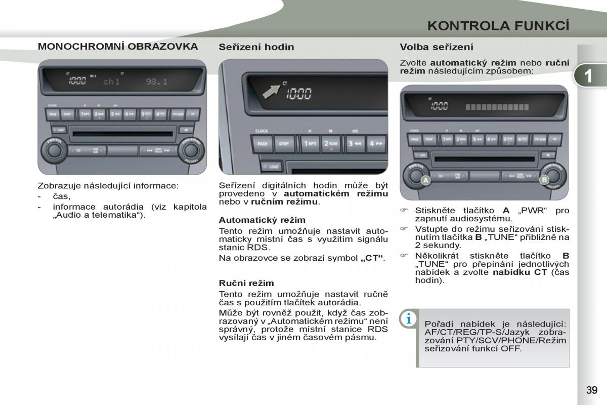 Peugeot 4007 navod k obsludze / page 41