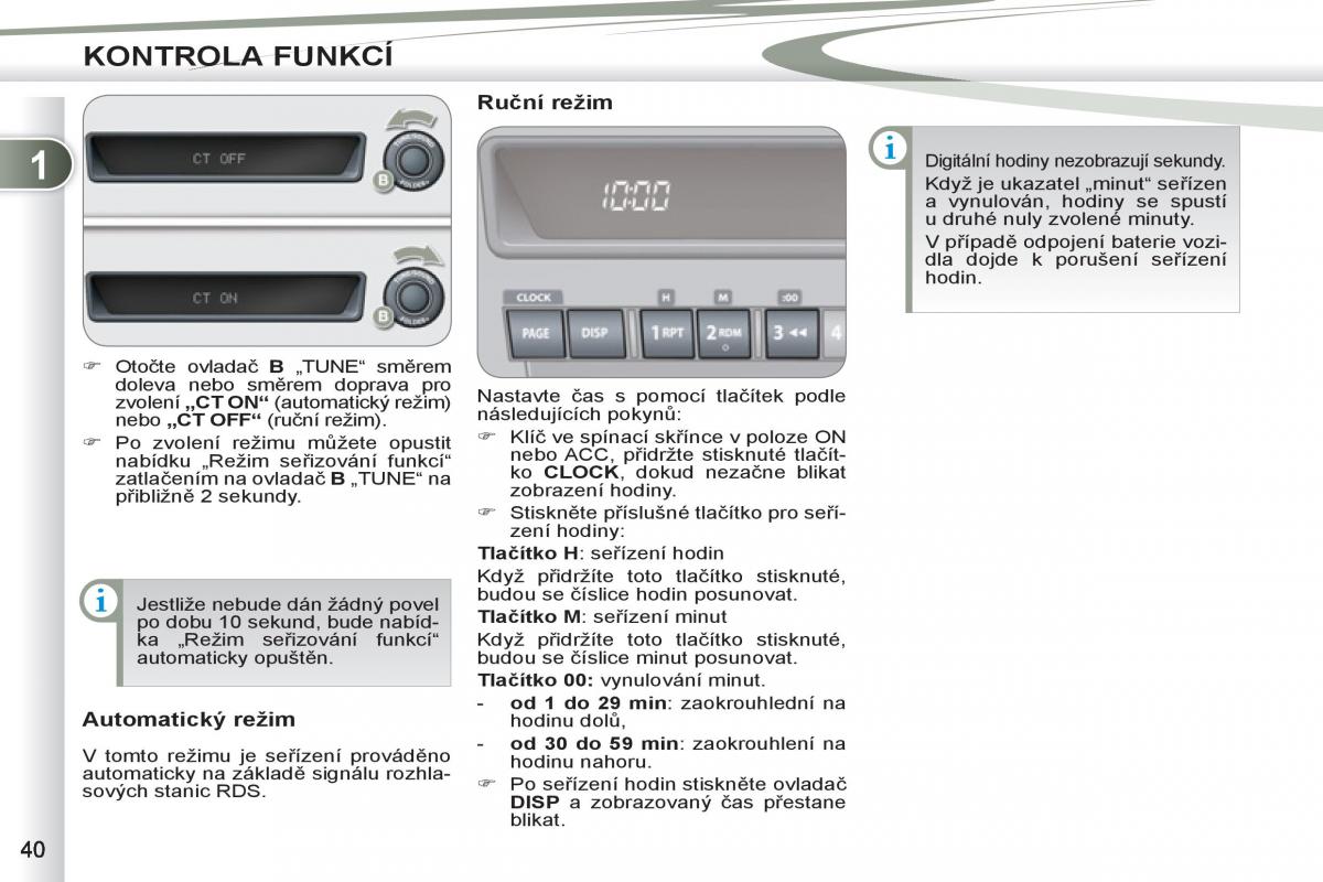 Peugeot 4007 navod k obsludze / page 42