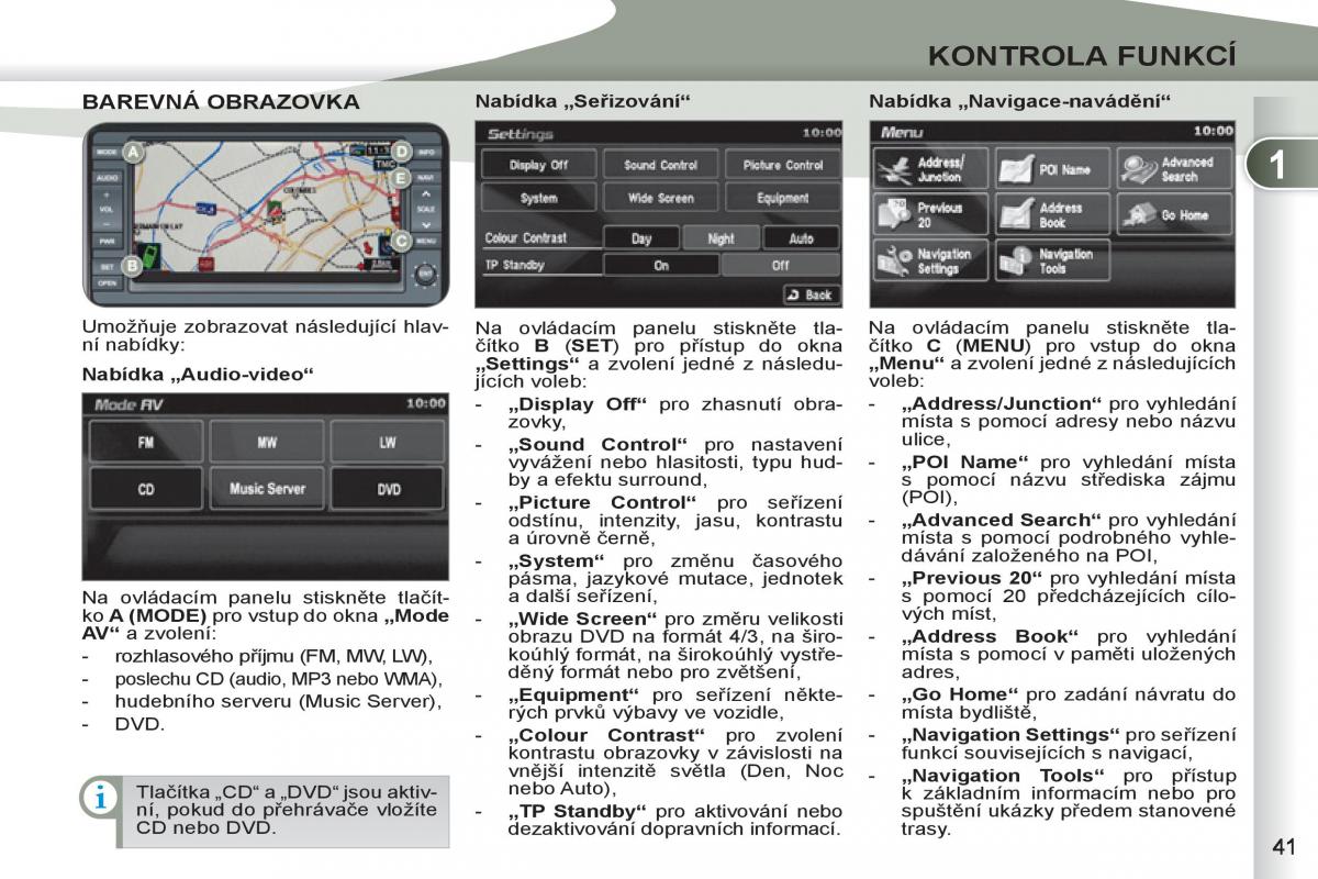 Peugeot 4007 navod k obsludze / page 43