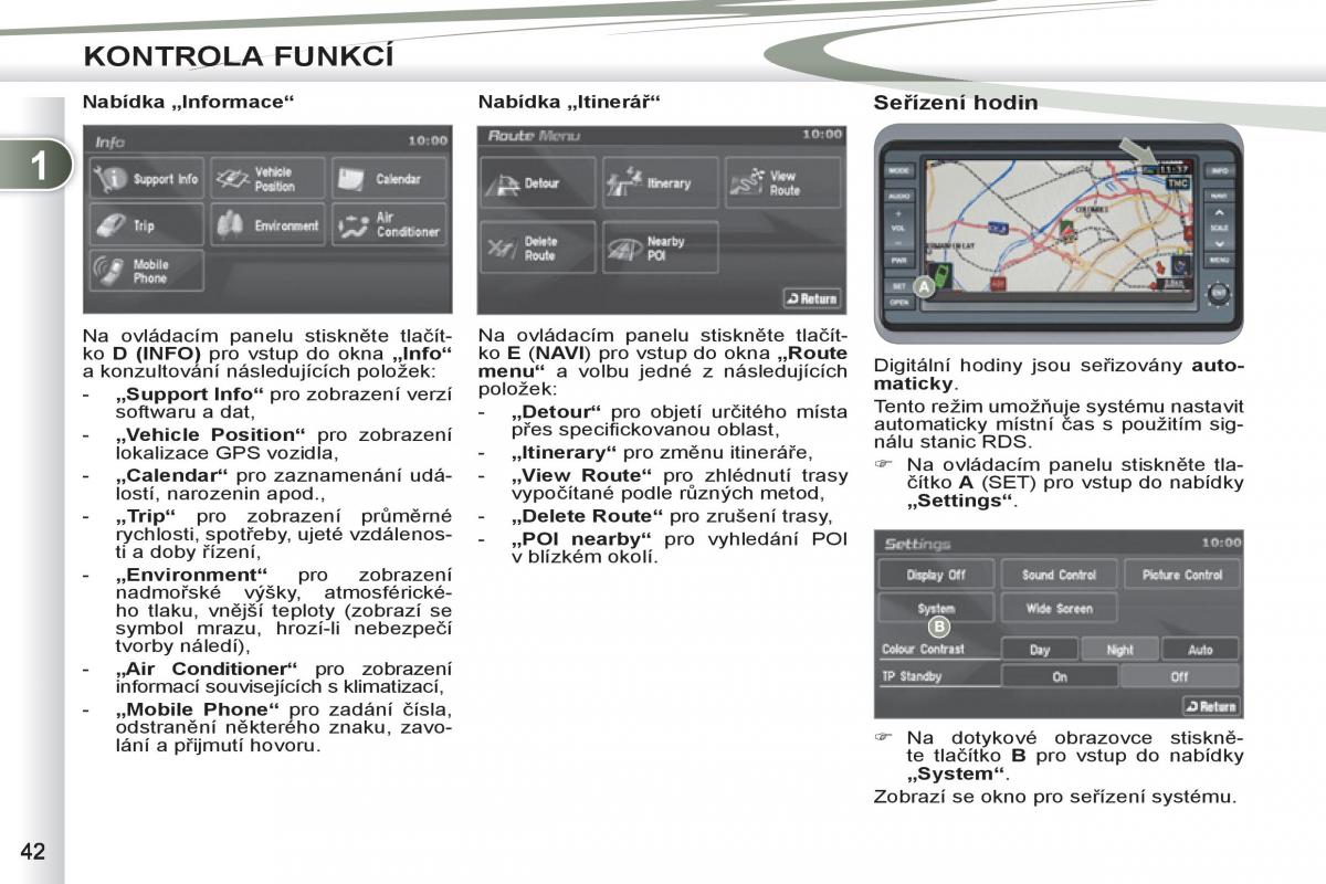 Peugeot 4007 navod k obsludze / page 44