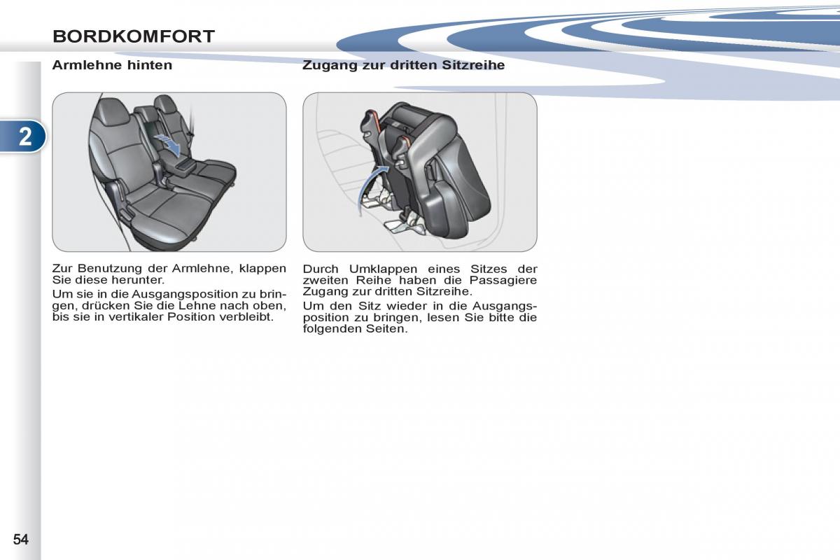 manuel du propriétaire Peugeot 4007 Handbuch / page 56