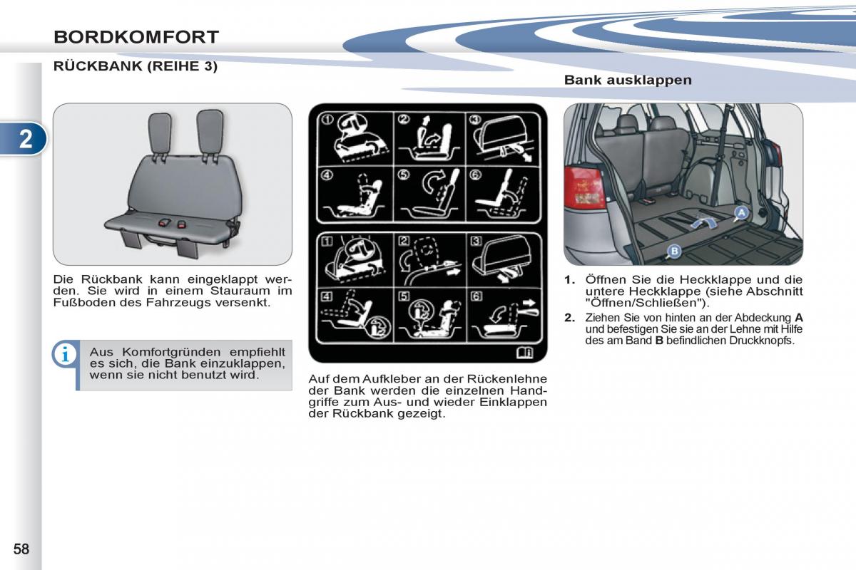 manuel du propriétaire Peugeot 4007 Handbuch / page 60