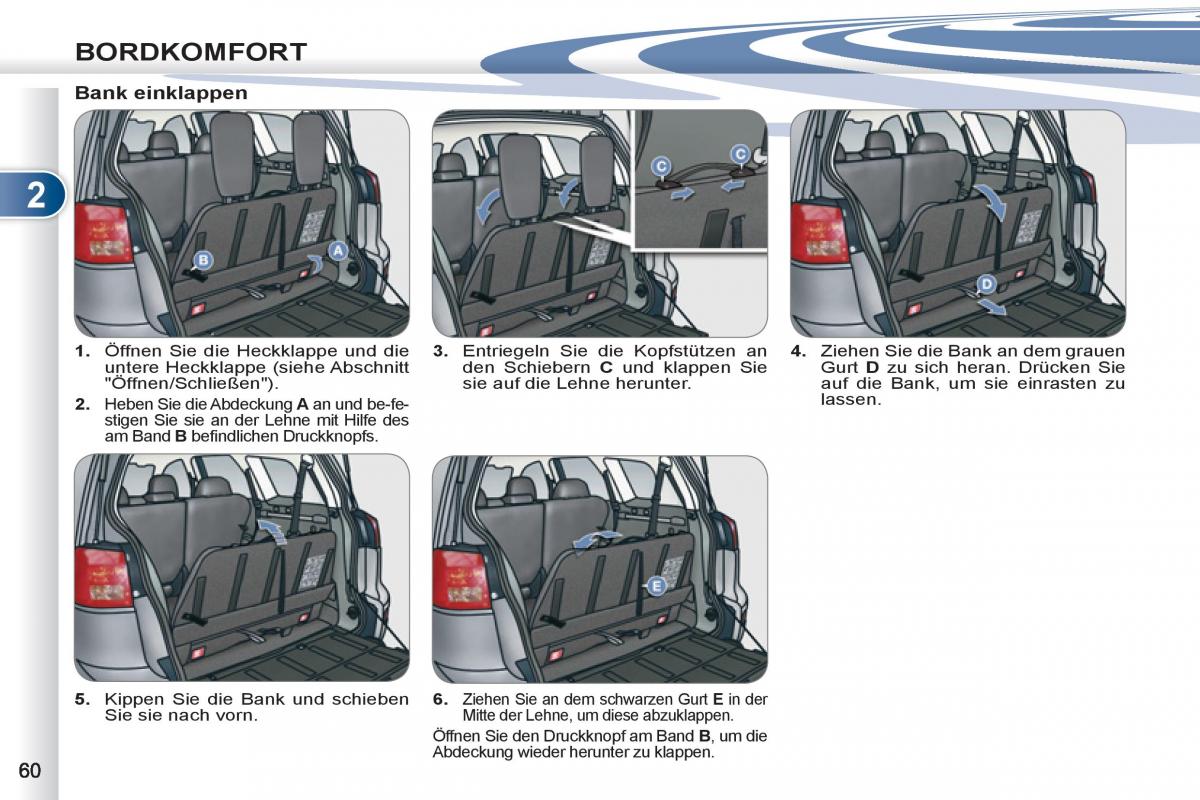 manuel du propriétaire Peugeot 4007 Handbuch / page 62