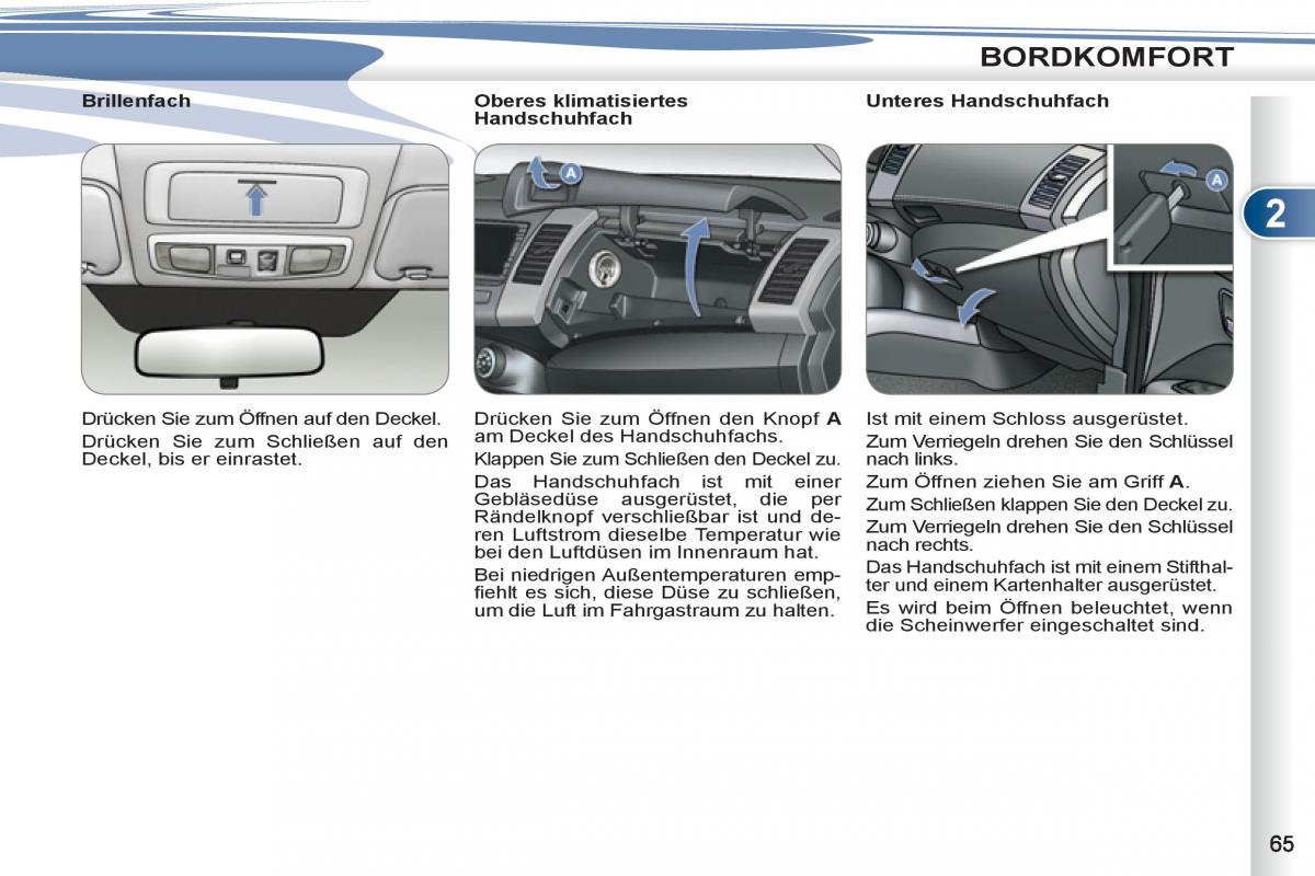 manuel du propriétaire Peugeot 4007 Handbuch / page 67