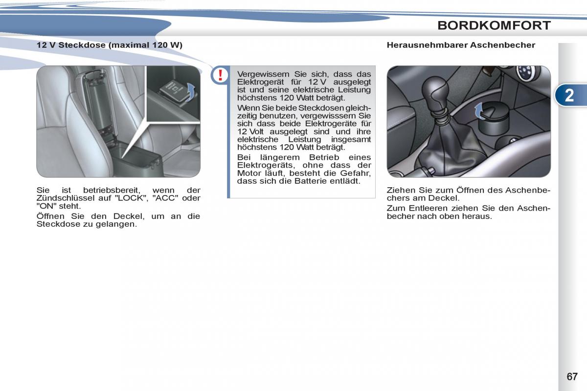 manuel du propriétaire Peugeot 4007 Handbuch / page 69