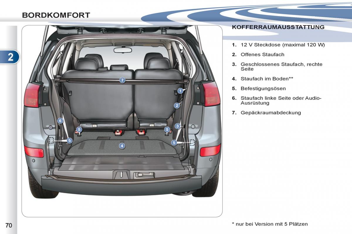 manuel du propriétaire Peugeot 4007 Handbuch / page 72