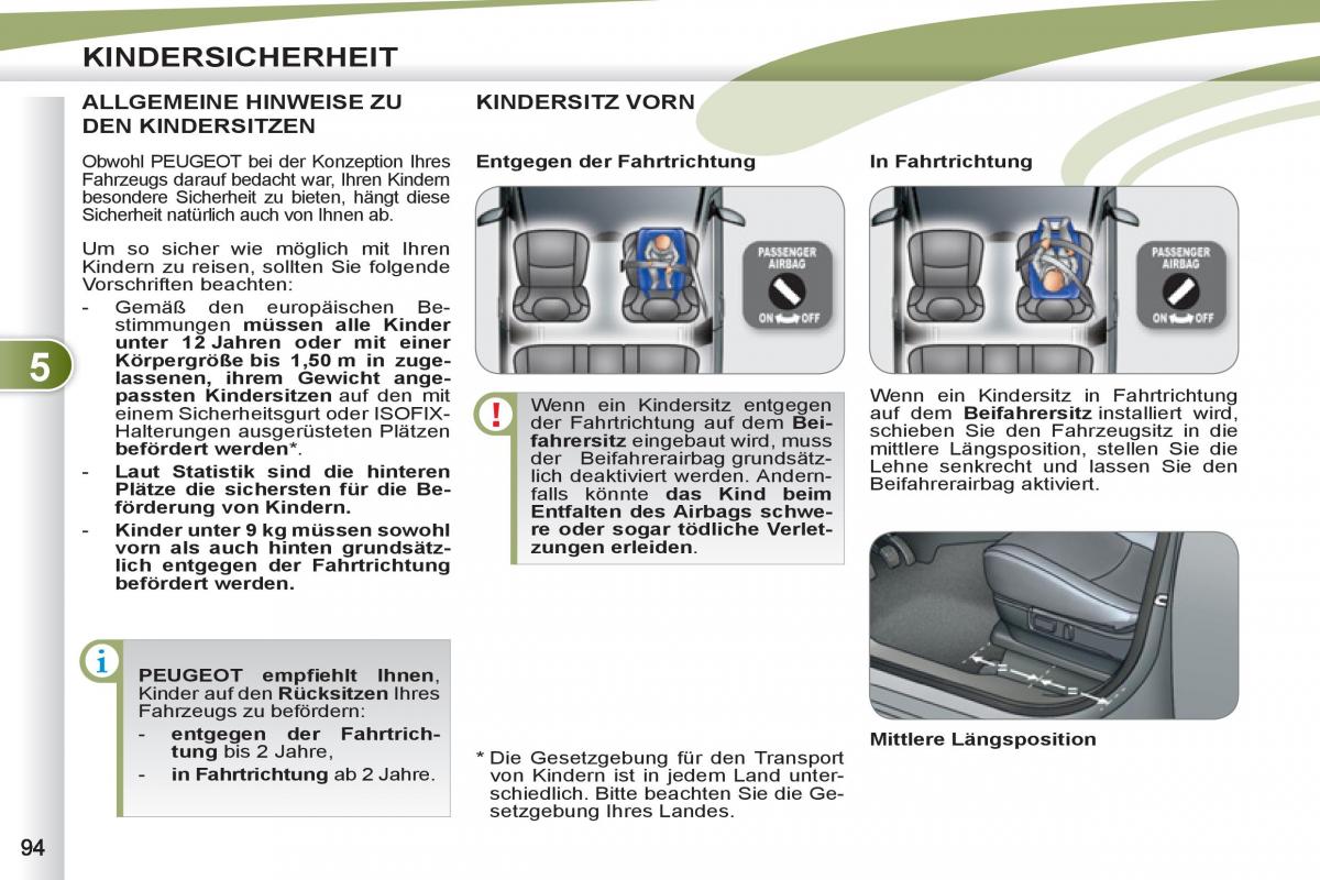 manuel du propriétaire Peugeot 4007 Handbuch / page 96