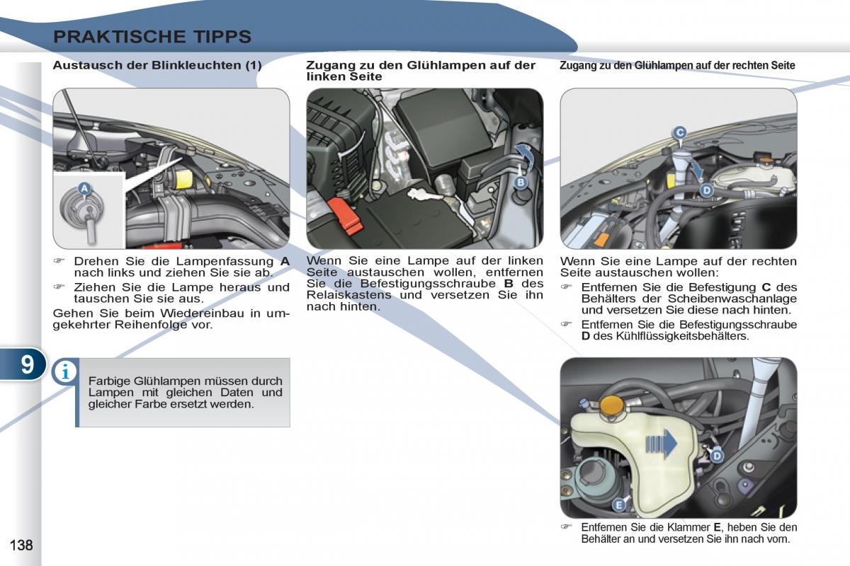 manuel du propriétaire Peugeot 4007 Handbuch / page 140