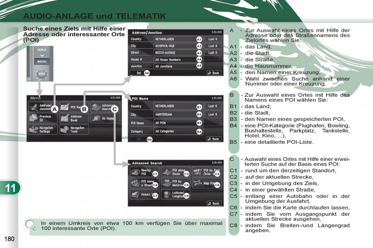 manuel du propriétaire Peugeot 4007 Handbuch / page 182