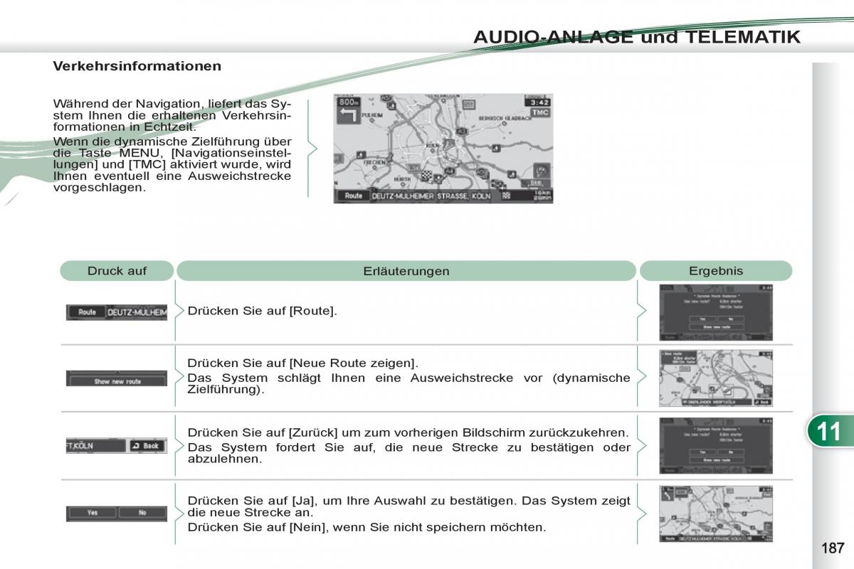 manuel du propriétaire Peugeot 4007 Handbuch / page 189