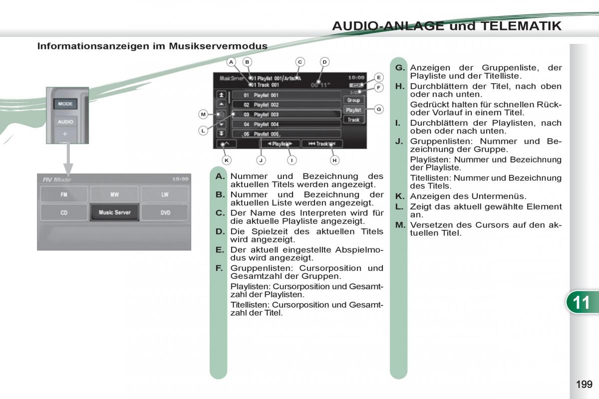 manuel du propriétaire Peugeot 4007 Handbuch / page 201