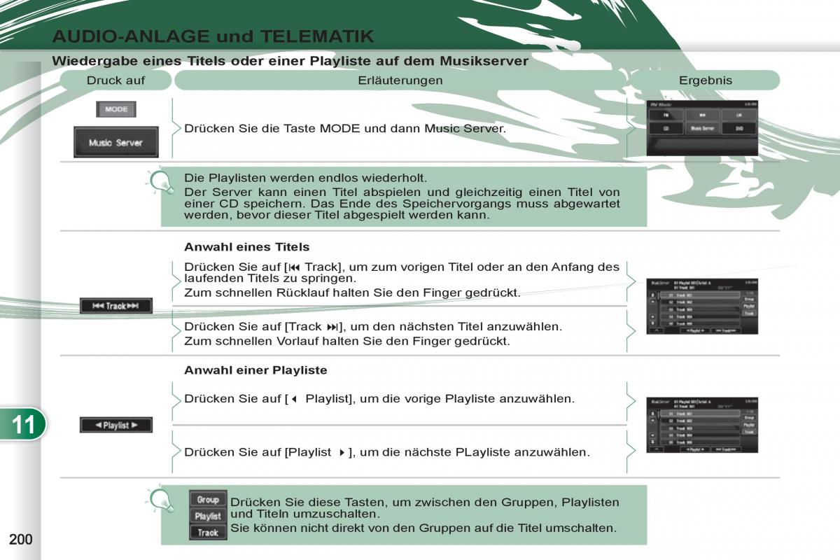 manuel du propriétaire Peugeot 4007 Handbuch / page 202