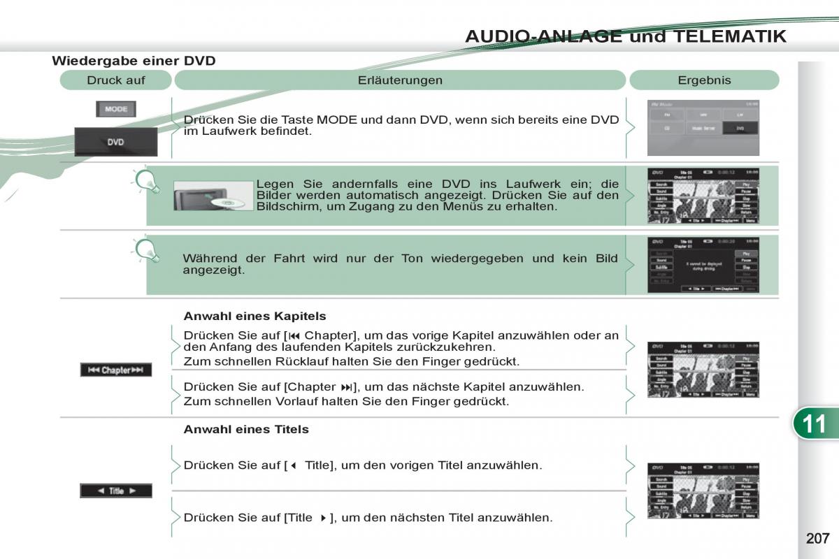 manuel du propriétaire Peugeot 4007 Handbuch / page 209