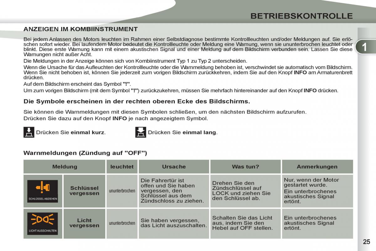 manuel du propriétaire Peugeot 4007 Handbuch / page 27