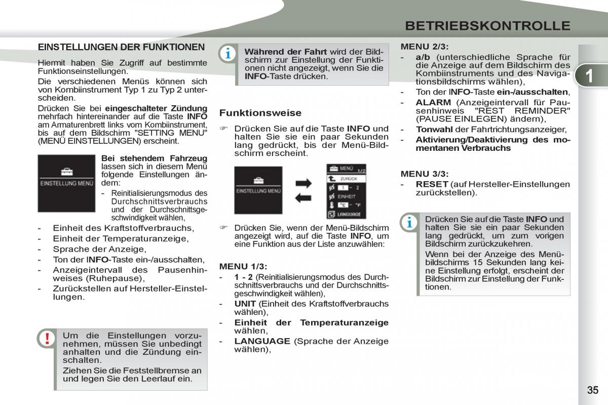 manuel du propriétaire Peugeot 4007 Handbuch / page 37