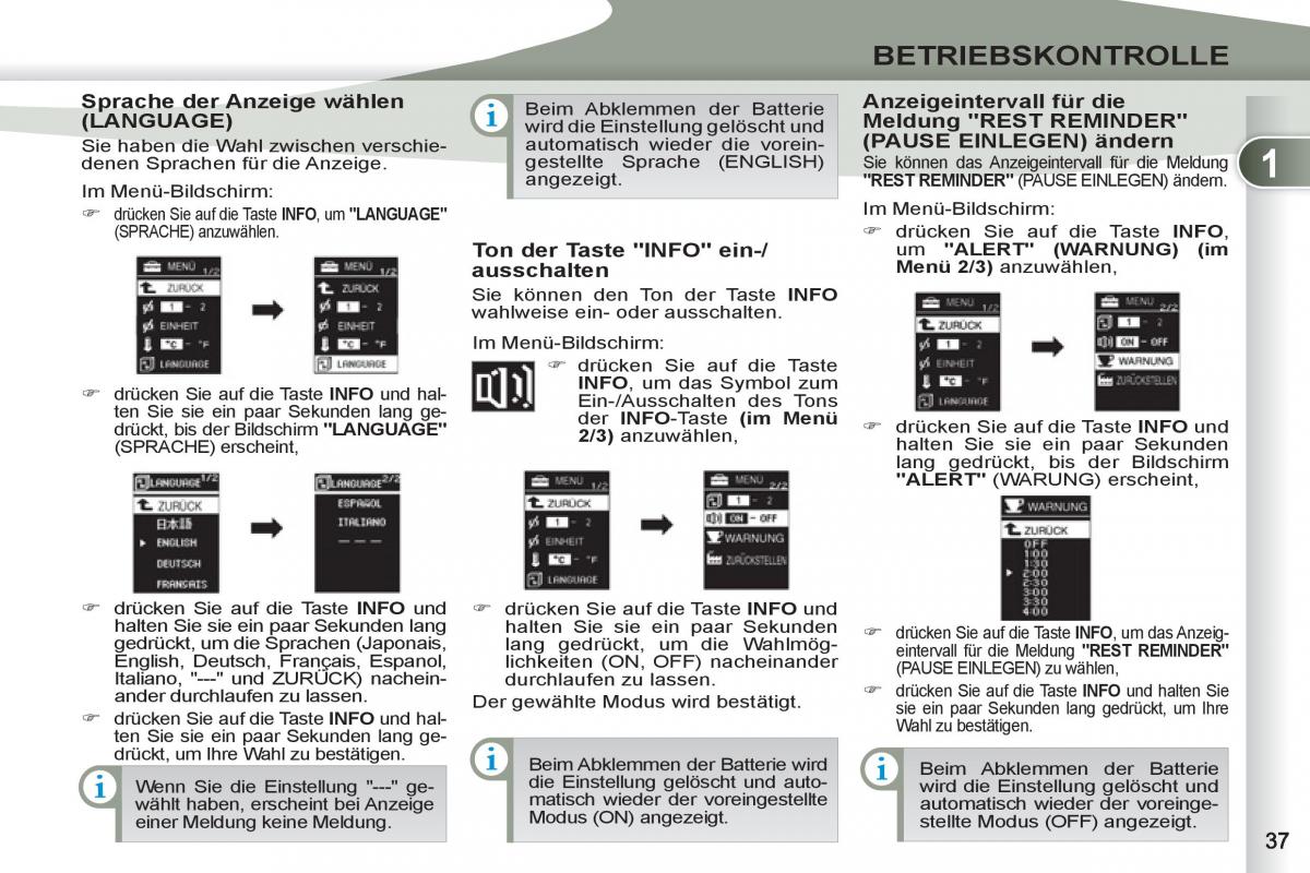 manuel du propriétaire Peugeot 4007 Handbuch / page 39