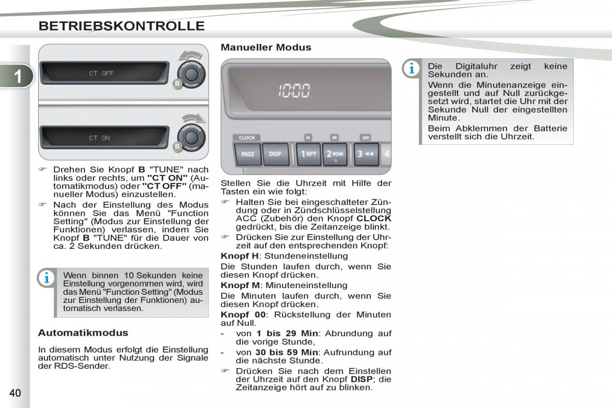 manuel du propriétaire Peugeot 4007 Handbuch / page 42