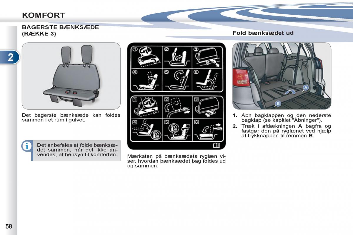 manual Peugeot 4007 Bilens instruktionsbog / page 60