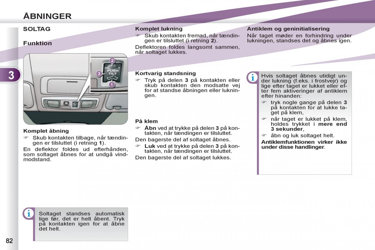 manual  Peugeot 4007 Bilens instruktionsbog / page 84