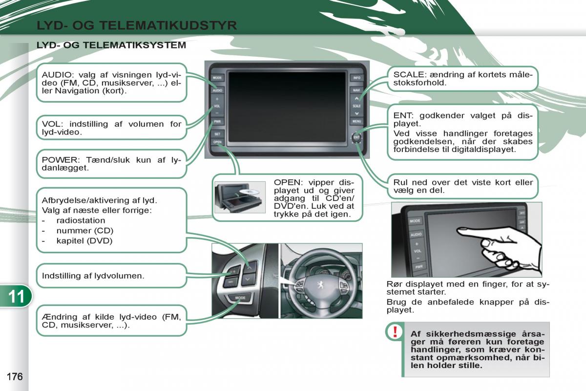 manual  Peugeot 4007 Bilens instruktionsbog / page 178