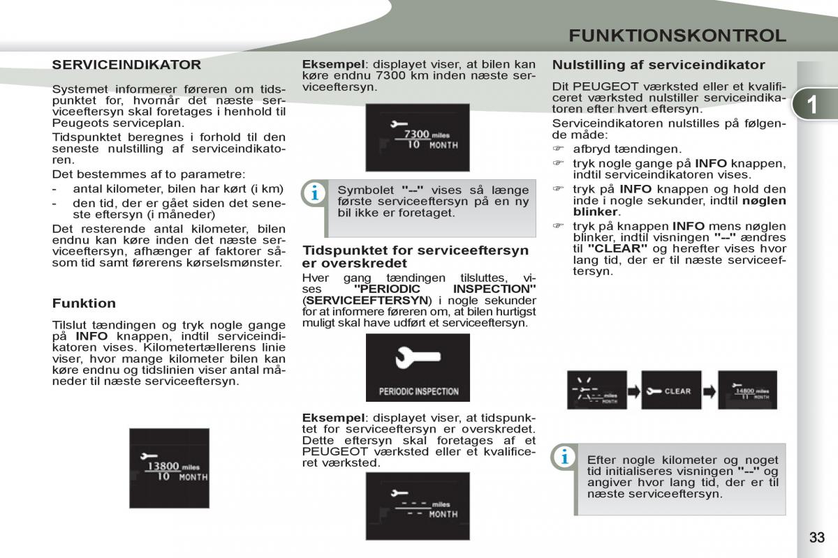 manual Peugeot 4007 Bilens instruktionsbog / page 35