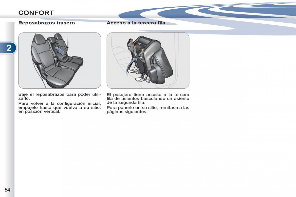 Peugeot 4007 manual del propietario / page 56